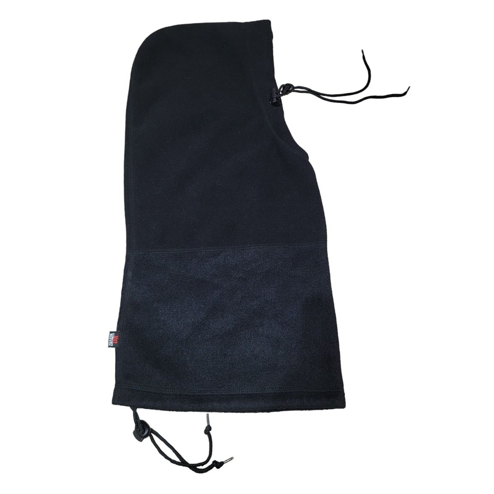 Hot Headz Hot Wavez Reversible Fleece Hood Black Baklava Hoodie Neck Warmer